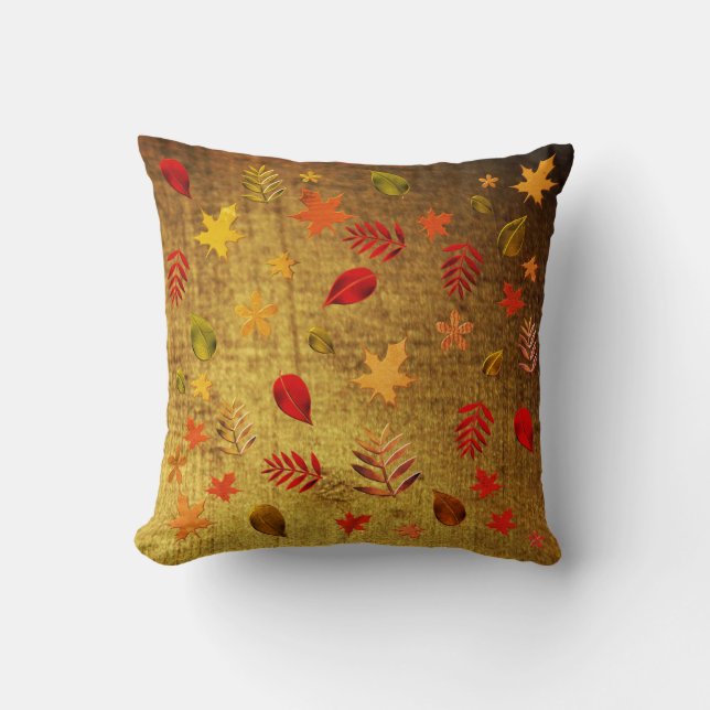 -look goud gebruikt kussen (Voorkant)