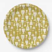  look gouden champagneglazen papieren bordje (Voorkant)