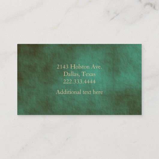  Look Groen en Bruin Custom Visitekaartje (Achterkant)