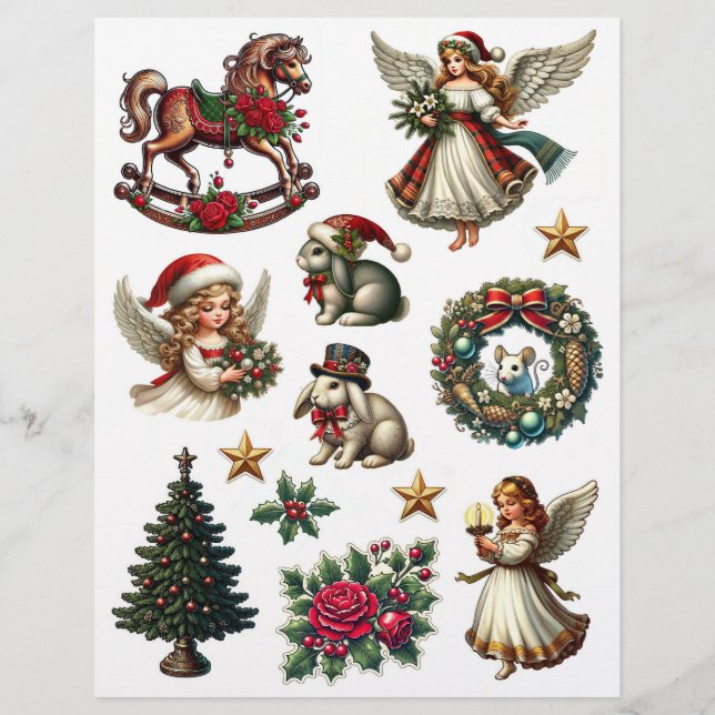  look hedendaagse kerstillustraties (Voorkant)