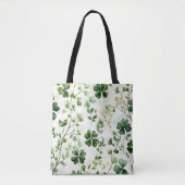 LOOK IERSE KELTISCHE SHAMROCKS TOTE BAG (Voorkant)