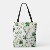  LOOK IERSE KELTISCHE SHAMROCKS TOTE BAG (Achterkant)