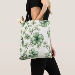 LOOK IERSE KELTISCHE SHAMROCKS TOTE BAG