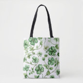  LOOK IERSE KELTISCHE SHAMROCKS TOTE BAG (Voorkant)