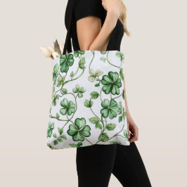 LOOK IERSE KELTISCHE SHAMROCKS TOTE BAG