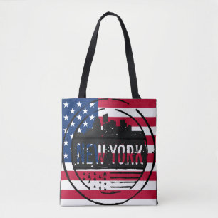  look in New York met sterren en strips Tote Bag