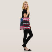 look in New York met sterren en strips Tote Bag (Op model)