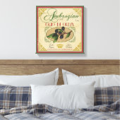 look Italiaans Retro Label Art Canvas (Insitu (Slaapkamer))