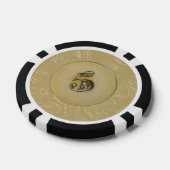  look ivoor 5 poker chips (Enkel)