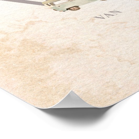  look Kwekerij Alfabet Grafiek - 18 x 24 Poster (Hoek)