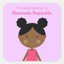 Look-like zwart meisje boekenplaten