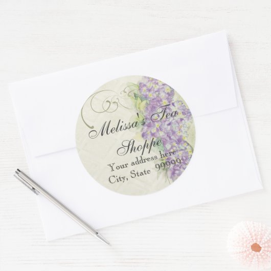  look Lila Hydrangea - Stickers (Envelop)