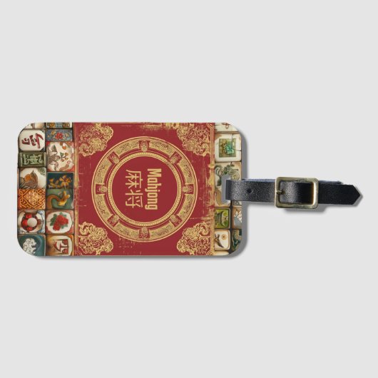  Look Mahjong Bag Bagagelabel (Voorkant (horizontaal))