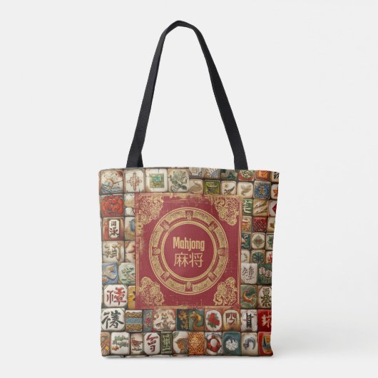  Look Mahjong Bag Tote Bag (Achterkant)