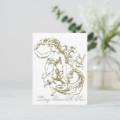  look Mermaid Personaliseren Briefkaart (Staand voorkant)