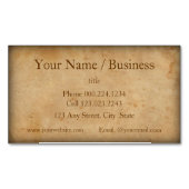  look oud en versleten magnetisch visitekaartje (Voorkant)