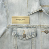 look Oude stijl Sjabloon Faux Gold Naamplaatje (In situ)