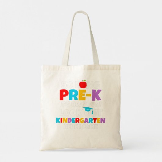 Look Out Kindergarten Pre-K Graduate Preschool Gra Tote Bag (Achterkant)
