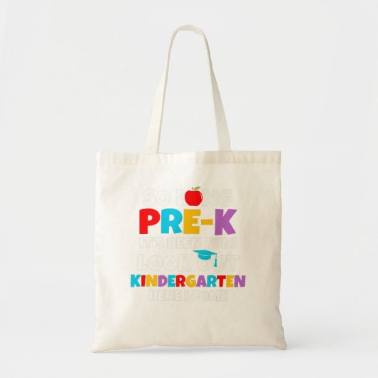 Look Out Kindergarten Pre-K Graduate Preschool Gra Tote Bag (Voorkant)