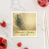 look Pauw veren bruiloft Servet (Insitu)