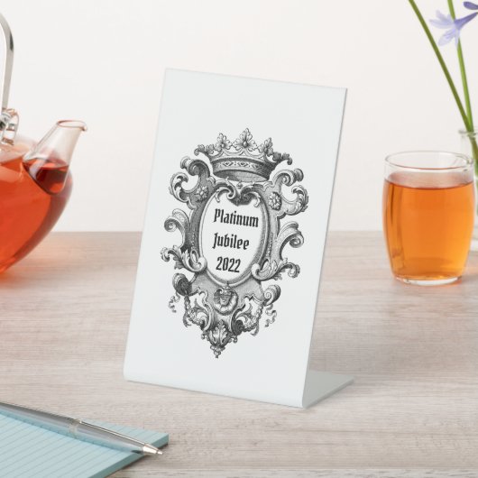  look Platinum Jubilee 2022 Reclamebord Met Voetstuk (Insitu)