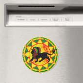 look Rasta Lion Magneet (Insitu (Vaatwasser))