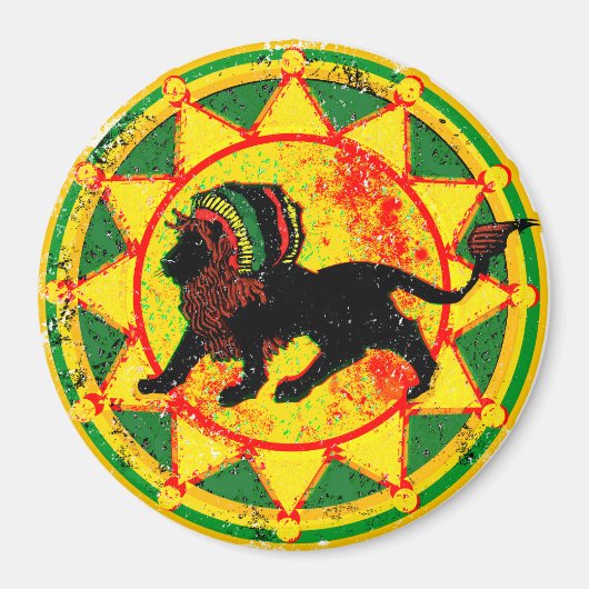look Rasta Lion Magneet (Voorkant)