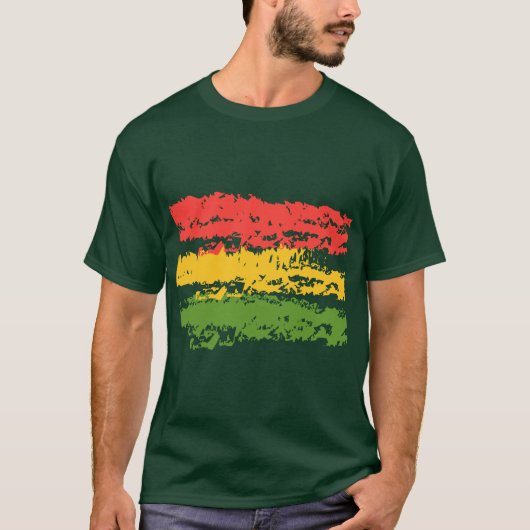  look Rasta Stripes T-shirt (Voorkant)
