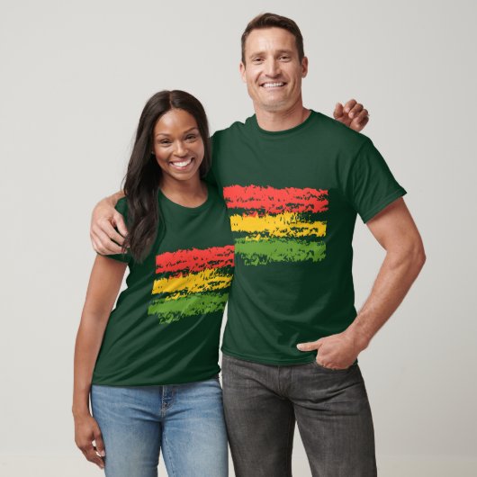  look Rasta Stripes T-shirt (Unisex)
