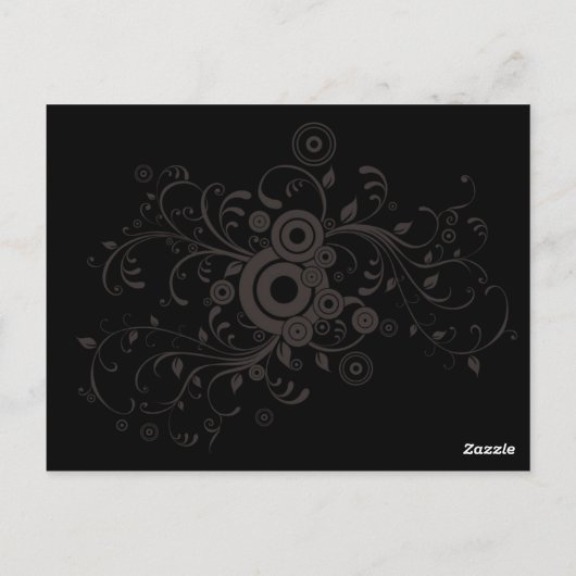  look Rock & Roll Music Thed Wedding Briefkaart (Achterkant)