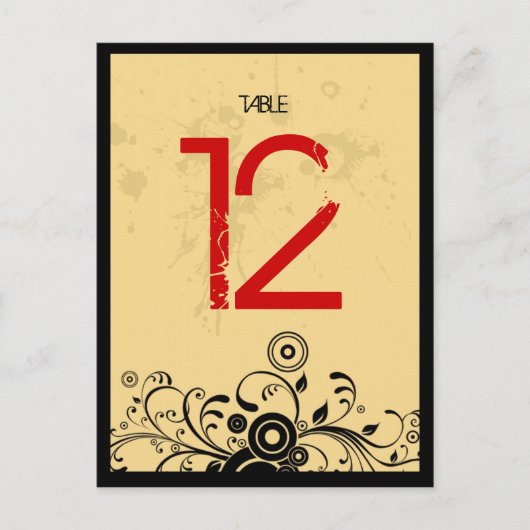  look Rock & Roll Music Thed Wedding Briefkaart (Voorkant)