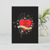 look Rock & Roll Music Thed Wedding Kaart (Staand voorkant)