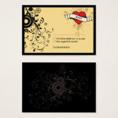  look Rock & Roll Music Thed Wedding Visitekaartjes (Voorkant /achterkant)