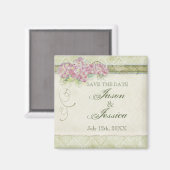 look roze hortensia - Bruiloft in - Magnet (Voorkant / Achterkant)