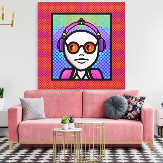 Look See and Shades Canvas Afdruk (Insitu (Woonkamer))