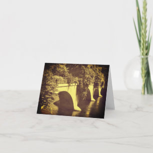  look Sepia Bridge of Flowers Let op Kaart