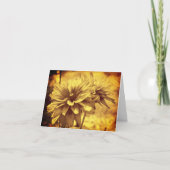  look Sepia Daisies Floral Note Kaart (Voorkant)