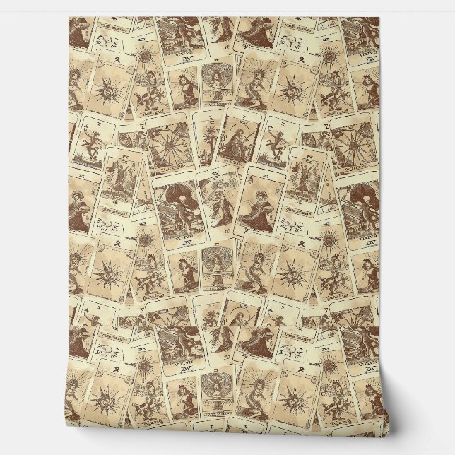  look Sepia Tarot Kaarten Behang (Afrollen)