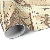  look Sepia Tarot Kaarten Cadeaupapier (Rol Hoek)