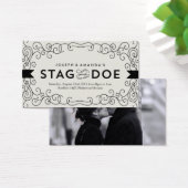 look Stag and Doe Event Ticket // Zwart Visitekaartjes (Bureau)
