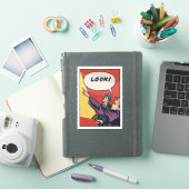 LOOK! The Thing in the Sky • Golden Era Comic Art Sticker (iPad Cover)