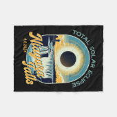  look totale zonsverduistering Niagara Herfsten Fleece Deken (Voorkant (Horizontaal))