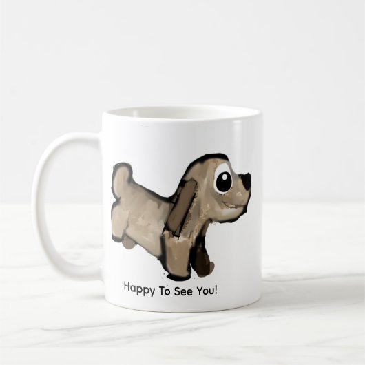 Look Who Comes Running Koffiemok (Links)