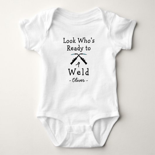 Look Who’s Ready to Weld - Cute Welding Romper (Voorkant)