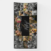 Look Who's 50 Happy Birthday Photo Collage Party  Spandoek (Verticaal)