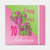 Look Who's 70 | 70th Birthday | Personalize Magneet (Voorkant)