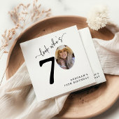 Look Who's 70! Modern Photo 70th Birthday Servet