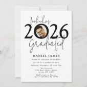 Look who's Graduated Photo Graduation Party Kaart (Voorkant)