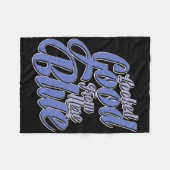 Looked Good From Here Blue Funny Softll _2  Fleece Deken (Voorkant (Horizontaal))