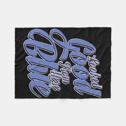 Looked Good From Here Blue Funny Softll _2  Fleece Deken (Voorkant (Horizontaal))